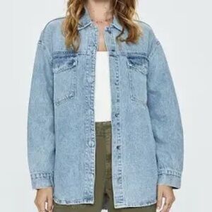 Pistola Mandy Oversized Denim Shacket - S